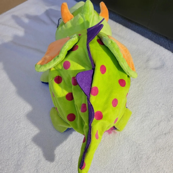 FlipAZoo Dragon and Unicorn-22"-Topsy Turvy-2 in 1 Plush soft animal Pillow - Picture 6 of 10